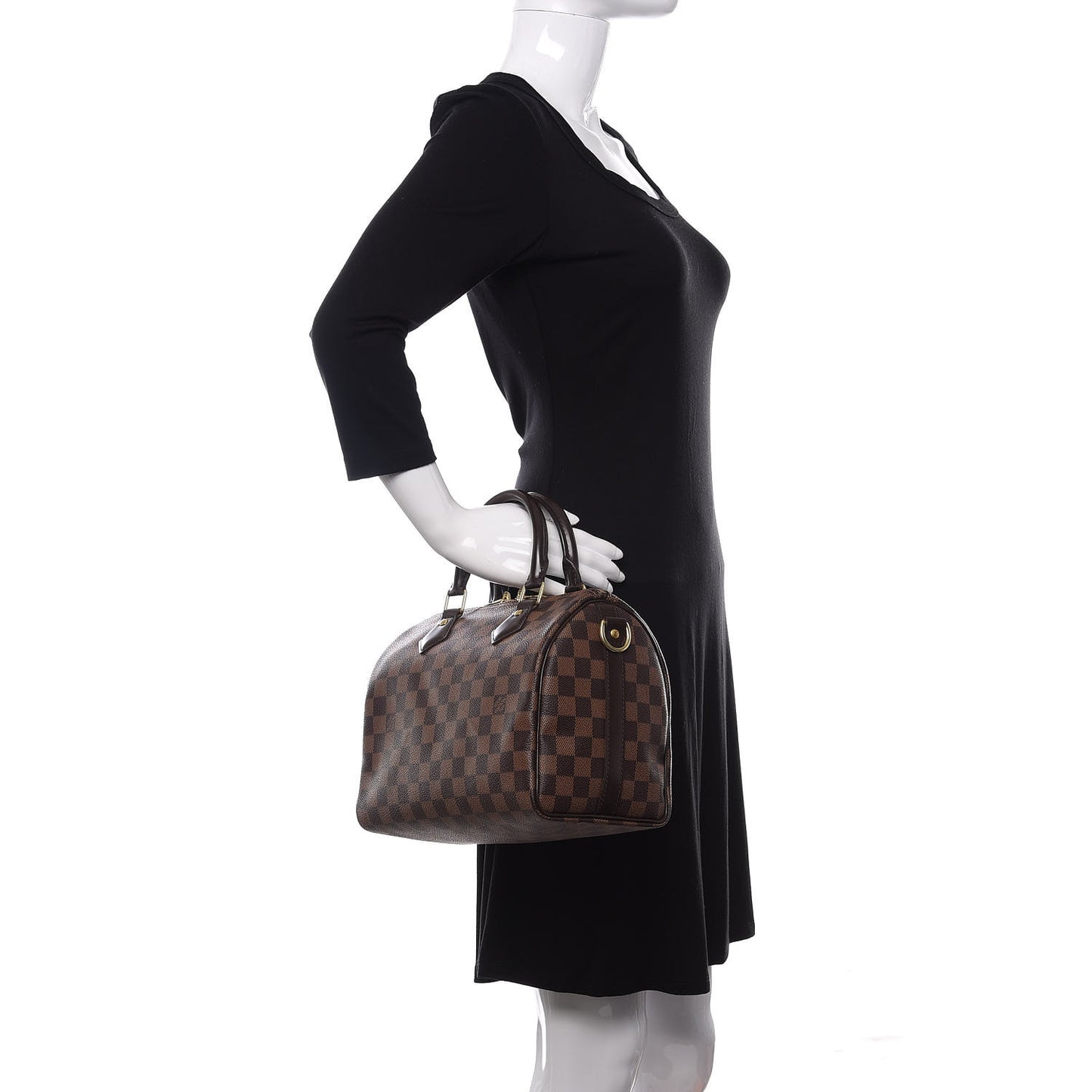 Damier Ebene Speedy Bandouliere 25