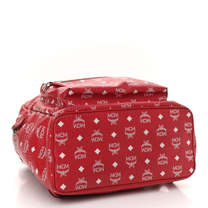 MCM Visetos Medium Stark Backpack Red White 4 of 18