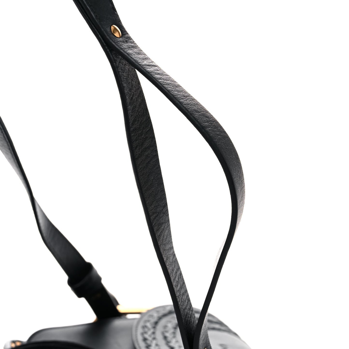 Calfskin Braided Small Hudson Shoulder Bag Black