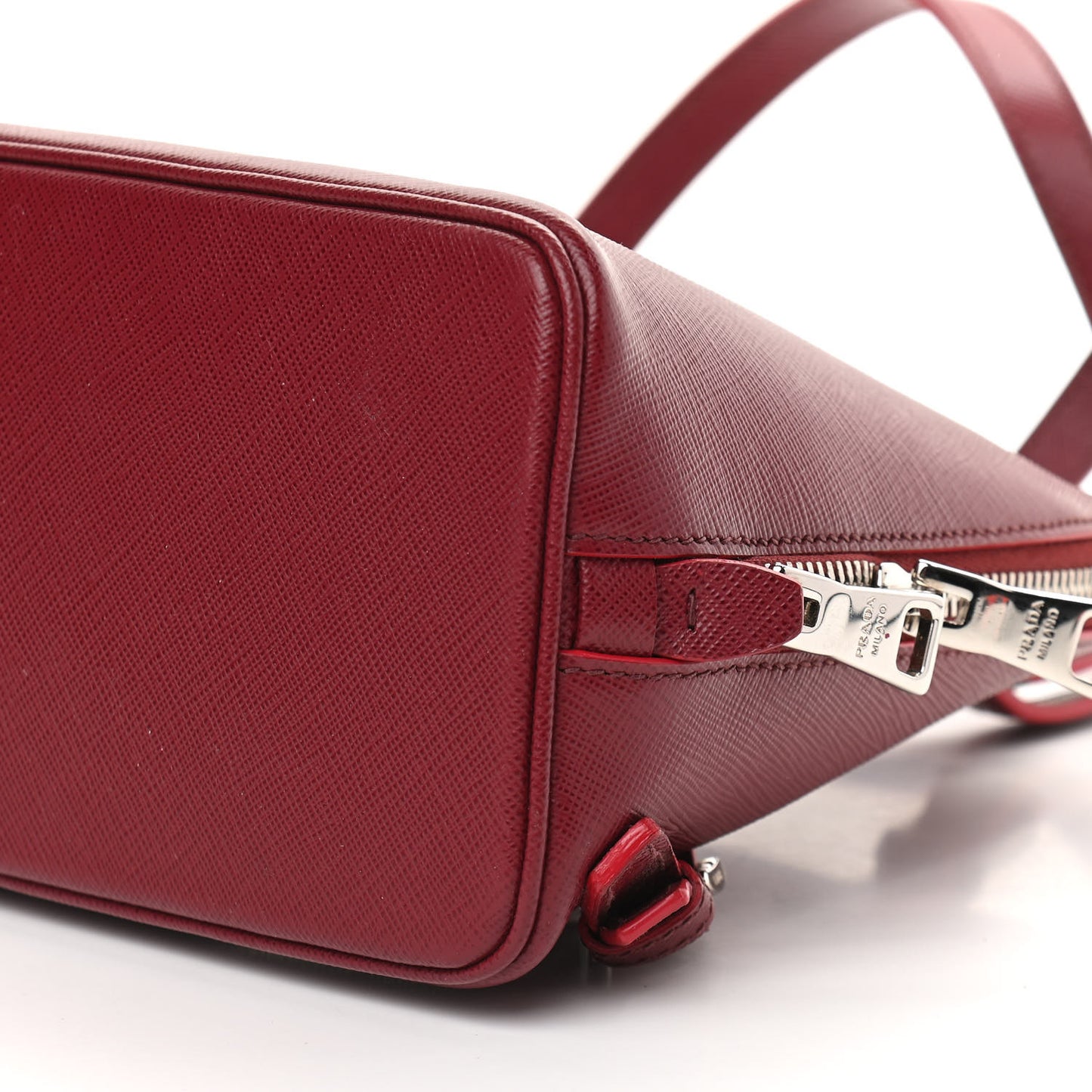 Saffiano Lux Promenade Backpack Cherry