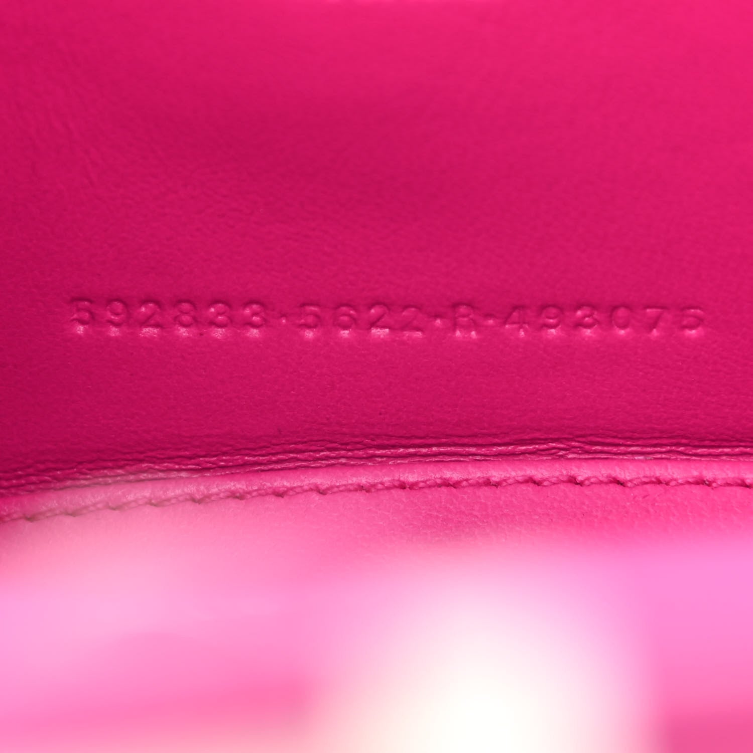 Balenciaga Shiny Calfskin Crocodile Embossed Hourglass Top Handle Bag XS Lipstick Pink 8 of 11