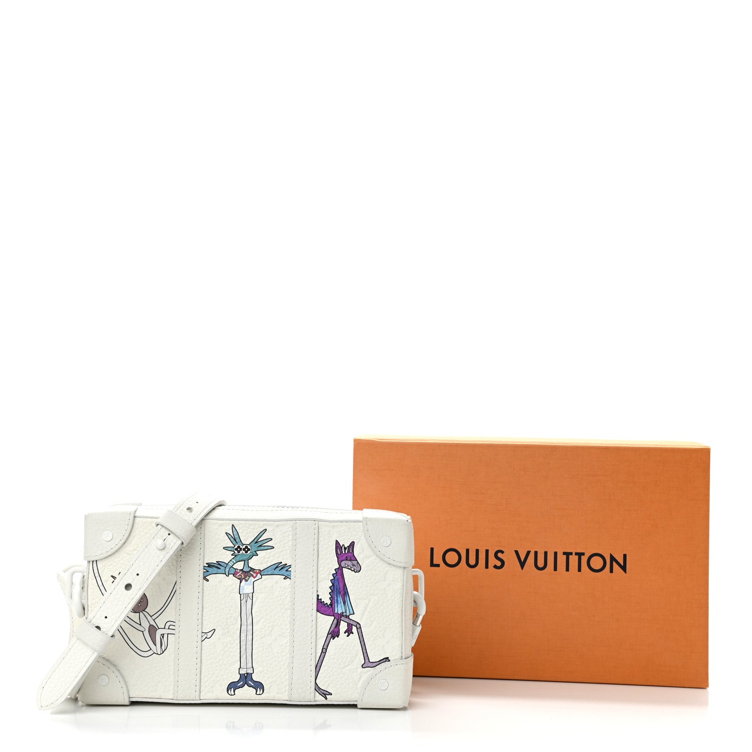 Louis Vuitton Taurillon Monogram LV Friends Soft Trunk Wallet White 11 of 11