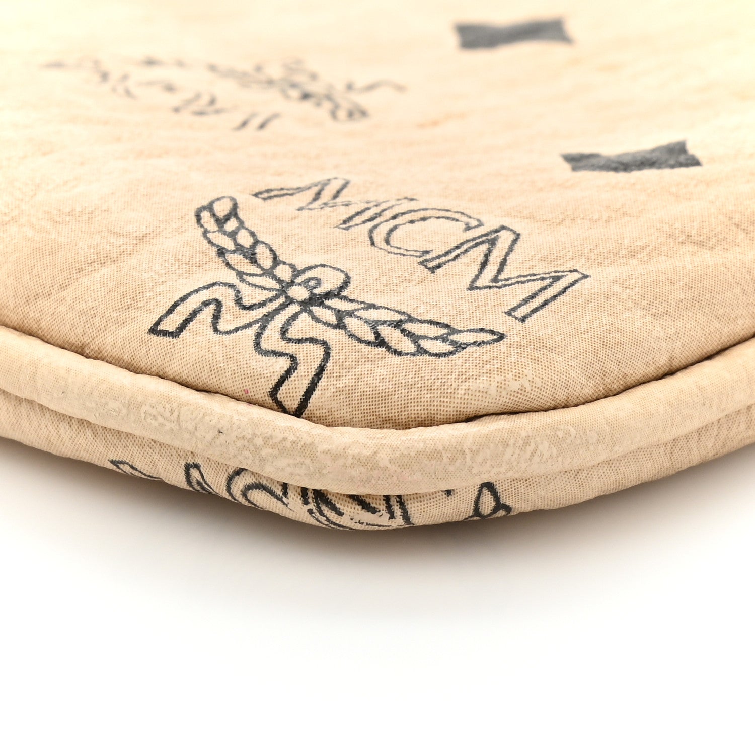 MCM Visetos Medium Pouch Beige 6 of 12