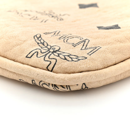 MCM Visetos Medium Pouch Beige 6 of 12