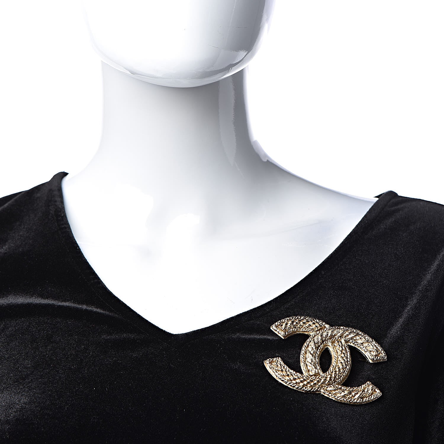 Chanel CC Large Brooch Gold 2 of 5