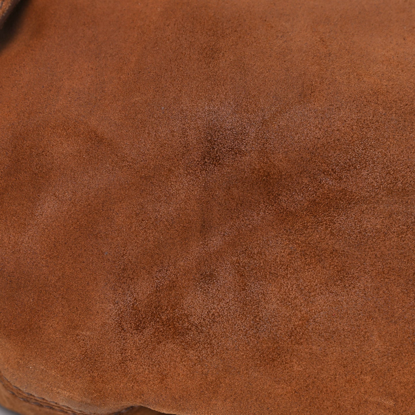 Suede Drawstring Tote Brown