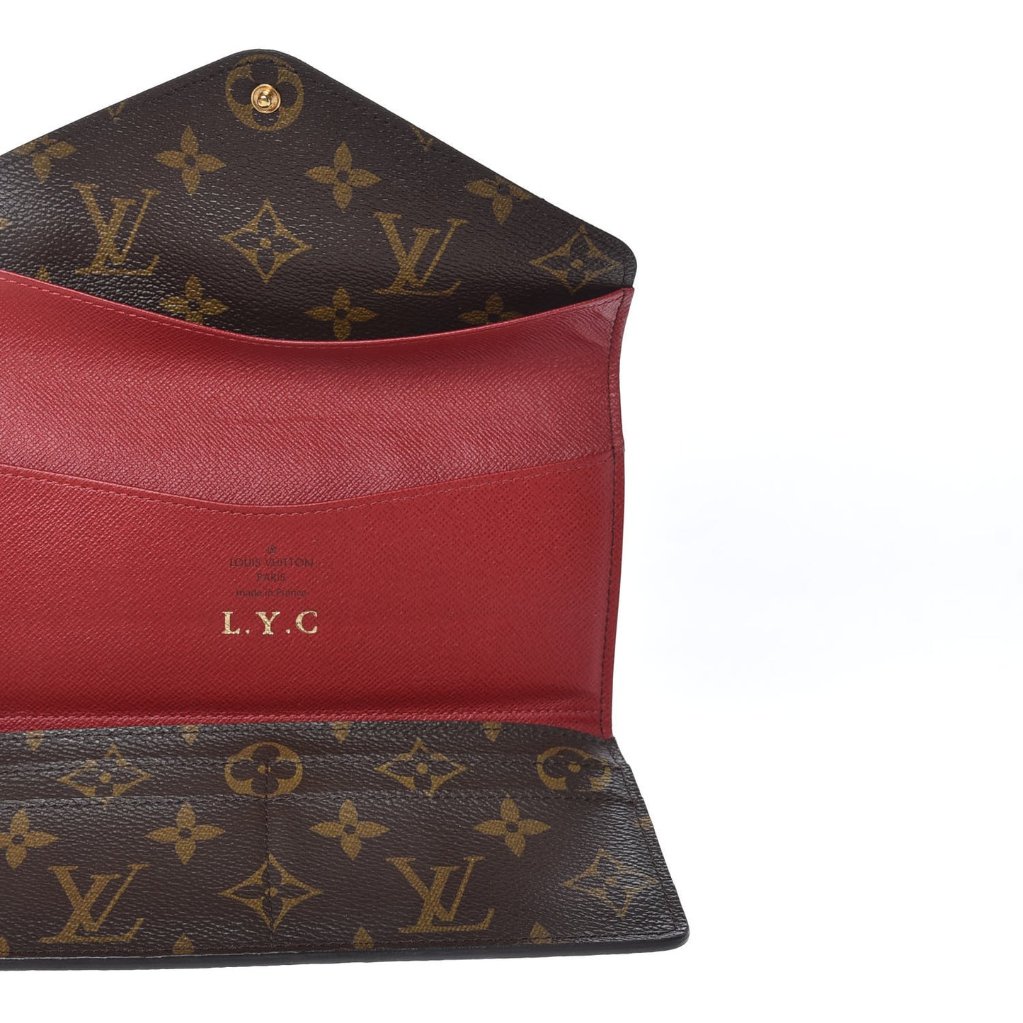 Monogram Josephine Wallet Red