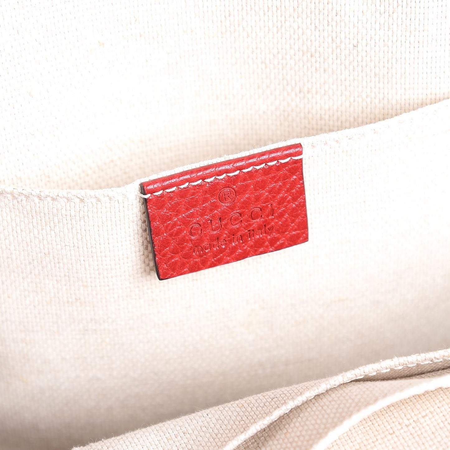 Pebbled Calfskin Soho Chain Backpack Red