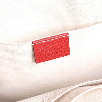 Gucci Pebbled Calfskin Soho Chain Backpack Red 6 of 7