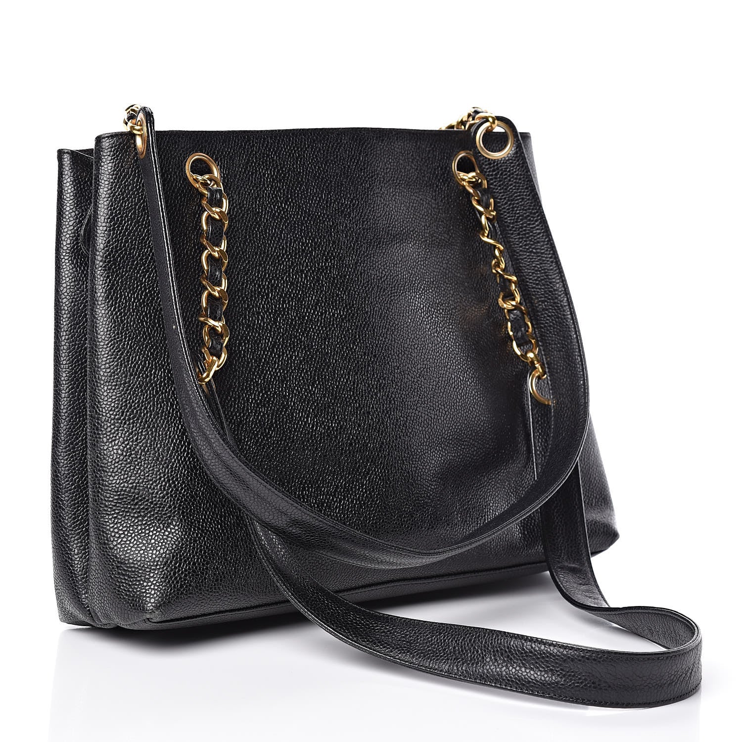Chanel Caviar Flap Shoulder Bag Black 3 of 10