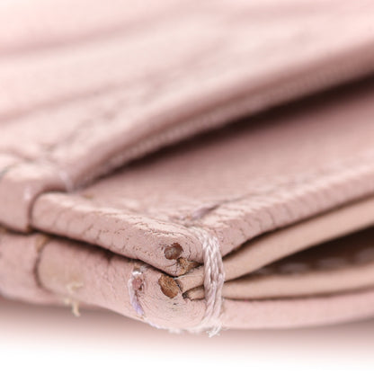 Chanel Goatskin Camellia Embossed Card Holder Light Pink 12 of 14