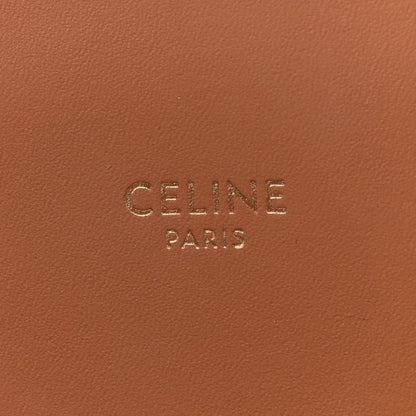 Celine Canvas Calfskin Logo Print Small Vertical Cabas Natural Tan 6 of 11