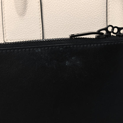 Saint Laurent Grained Calfskin Small Sac De Jour Dove Porcellana Black 9 of 10