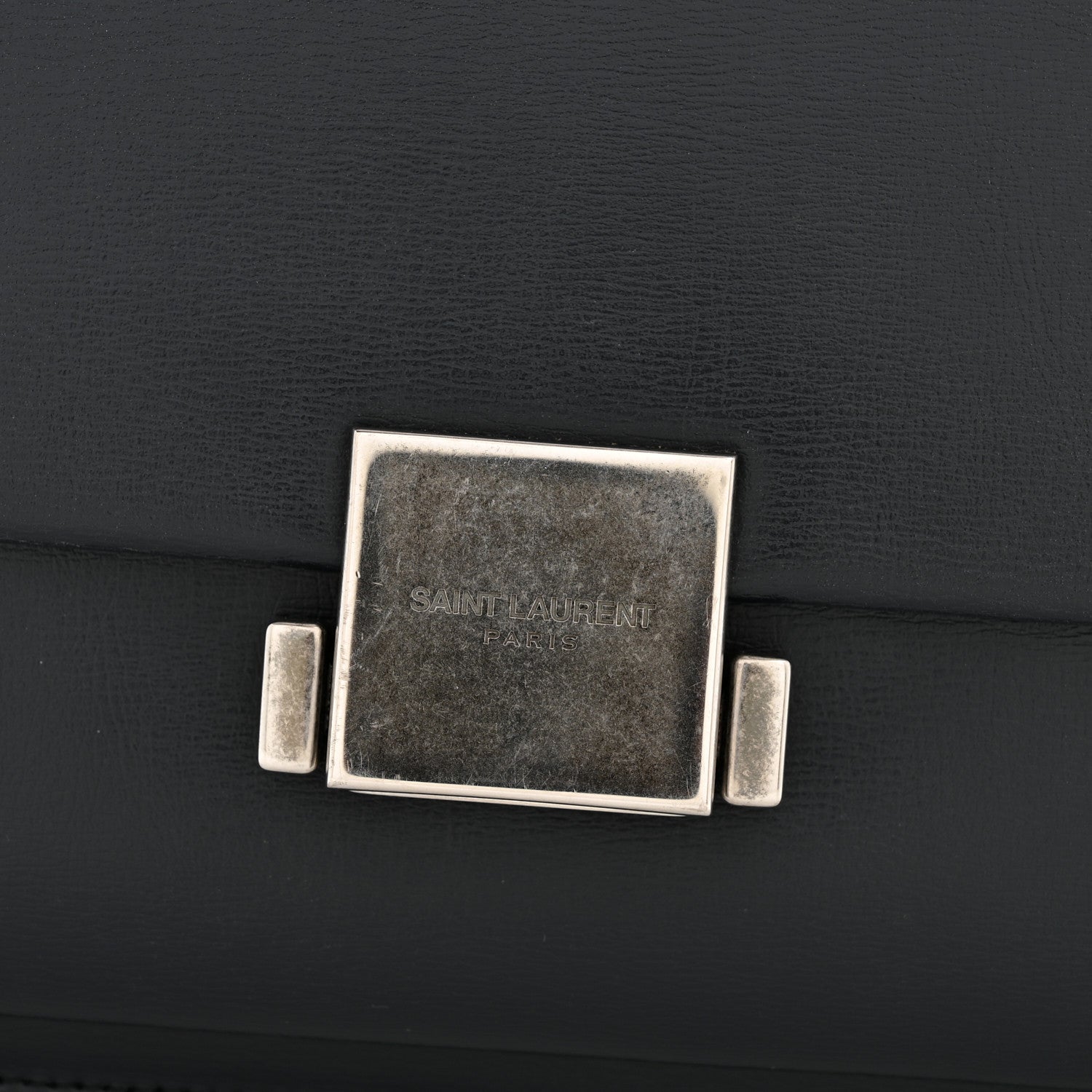 Saint Laurent Calfskin Medium Bellechasse Satchel Navy 12 of 14
