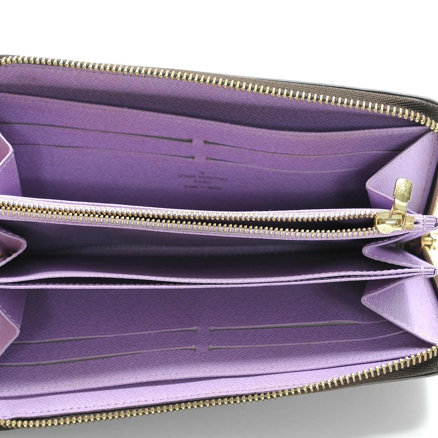 Damier Ebene Illustre Zippy Wallet Violet