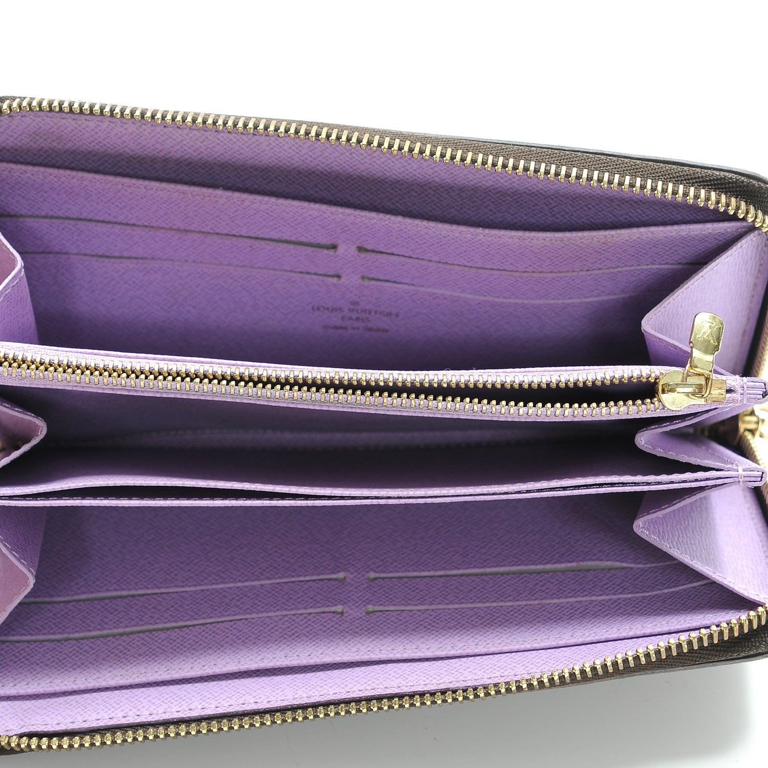 Louis Vuitton Damier Ebene Illustre Zippy Wallet Violet 7 of 8