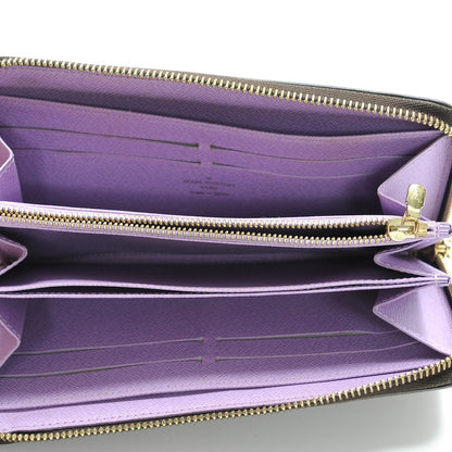 Louis Vuitton Damier Ebene Illustre Zippy Wallet Violet 7 of 8