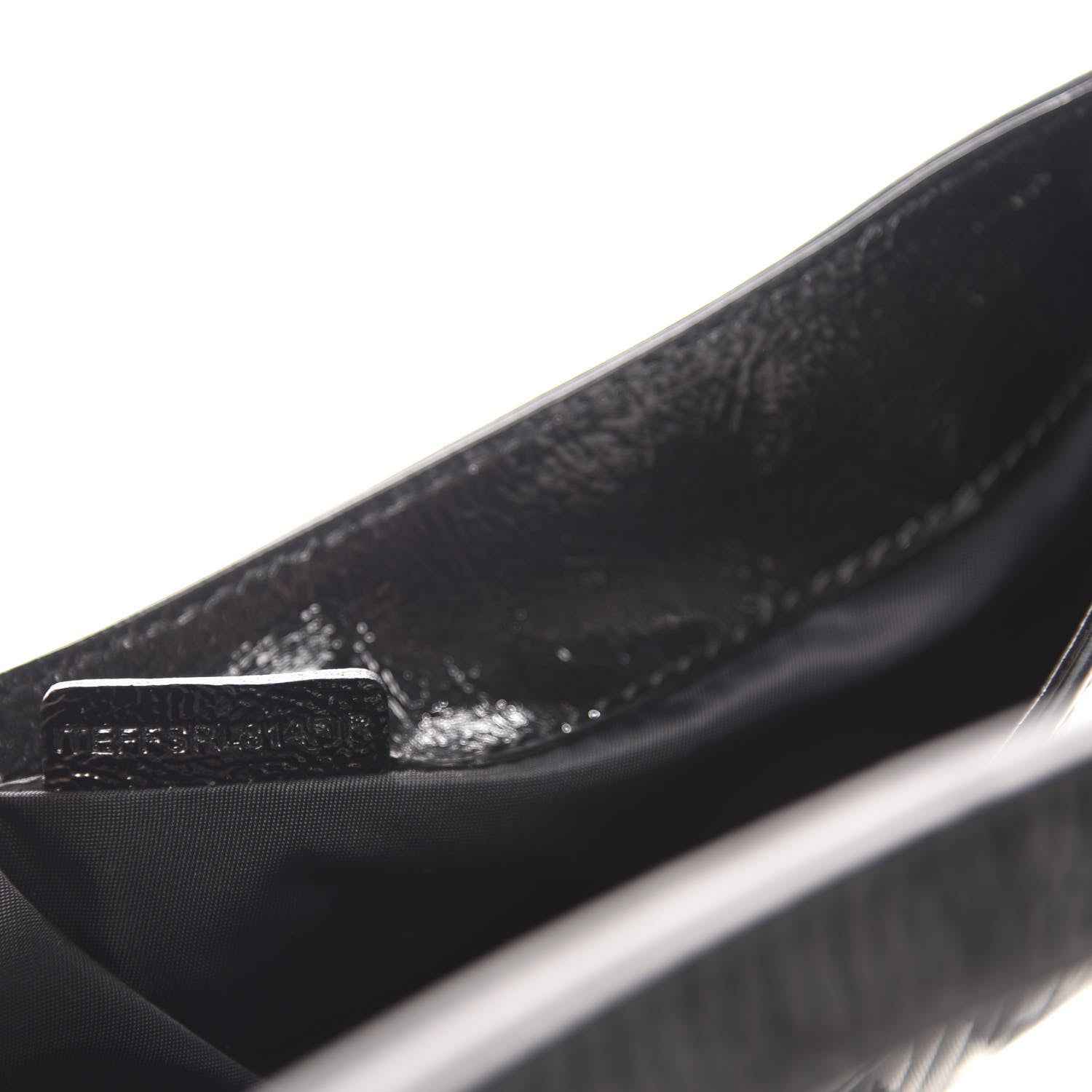 Burberry Nylon Beat Check Pleated Shoulder Bag Black 10 of 11