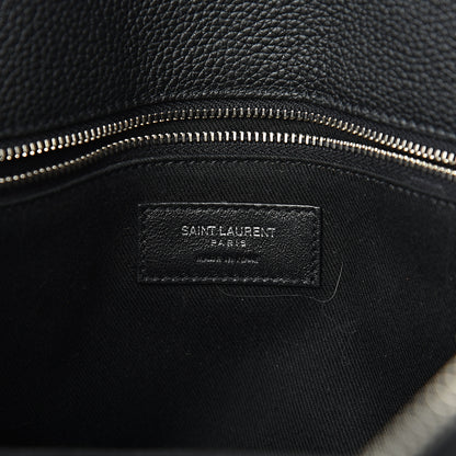 Saint Laurent Grained Calfskin Small Supple Sac De Jour Duffle Black 5 of 11