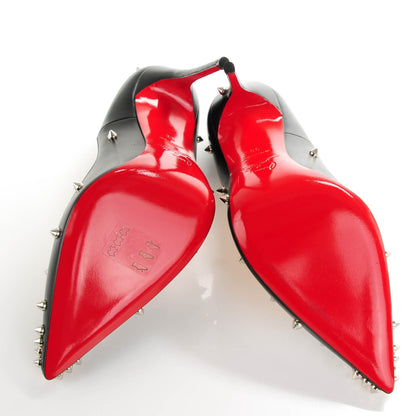 Christian Louboutin Kid Degraspike 120 Pumps 38 Black 5 of 7
