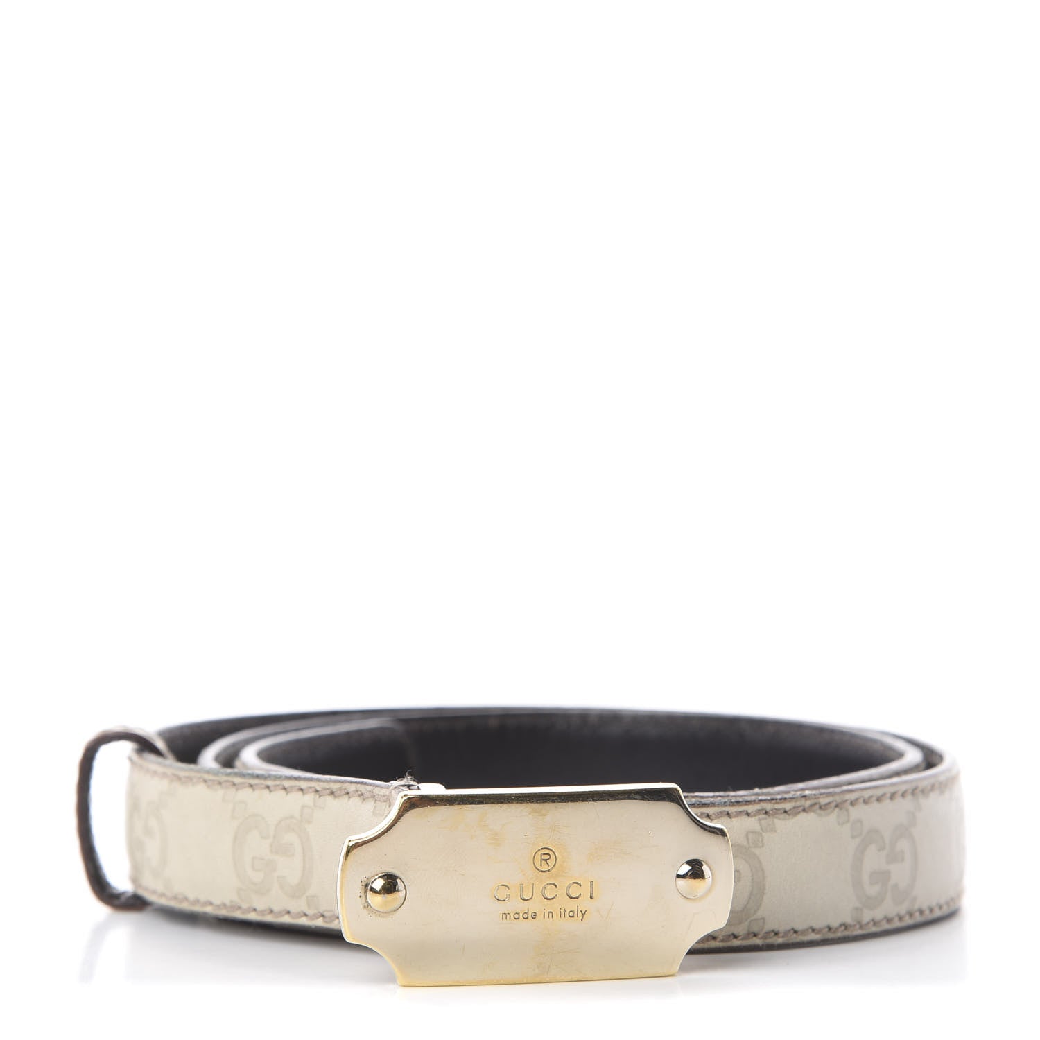 Gucci Guccissima Belt 85 34 Off White 2 of 10