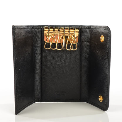Prada Saffiano Metal 6 Key Holder Nero Black 8 of 11