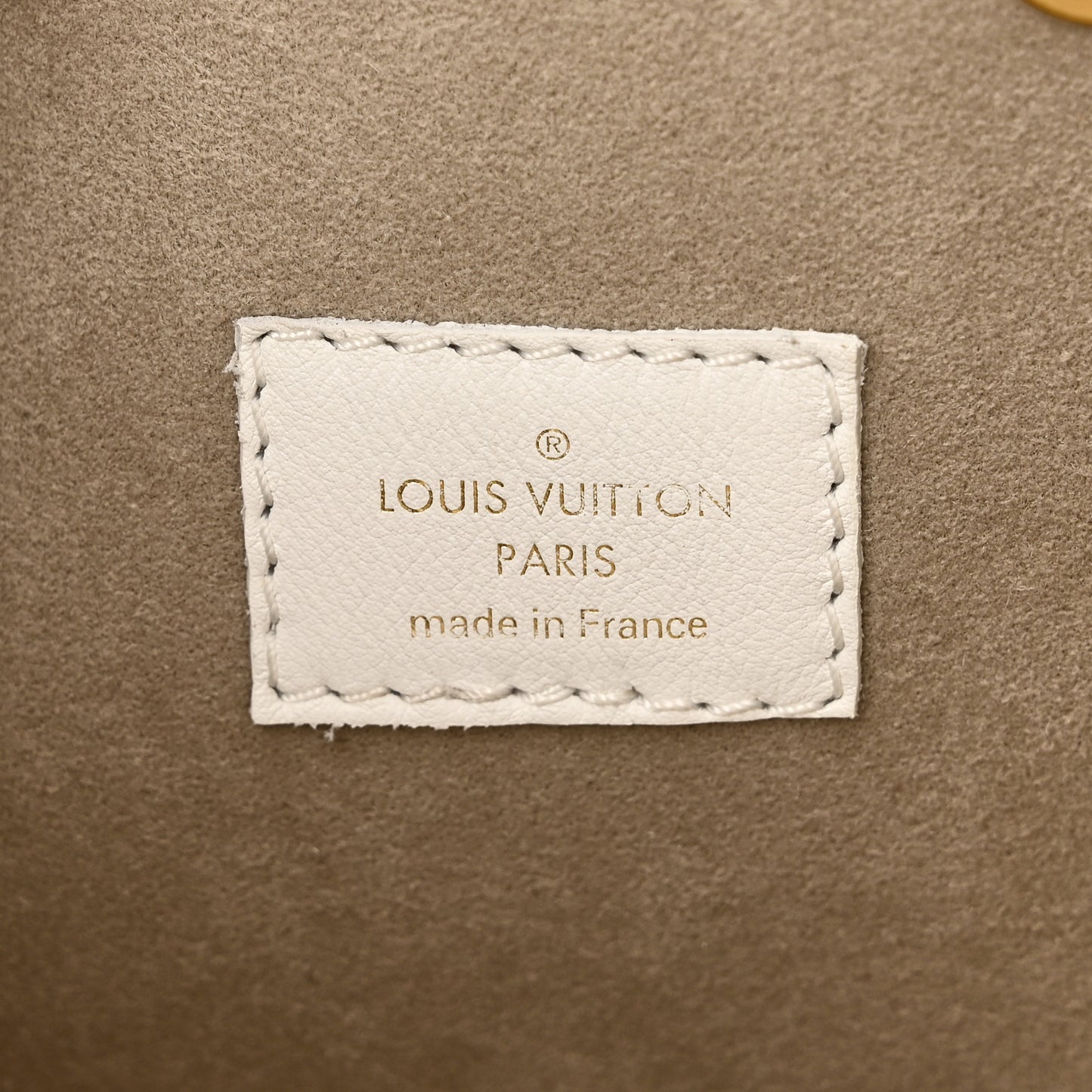 Calfskin Monogram Cutout Petit Noe White