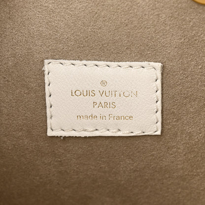 Louis Vuitton Calfskin Monogram Cutout Petit Noe White 6 of 9