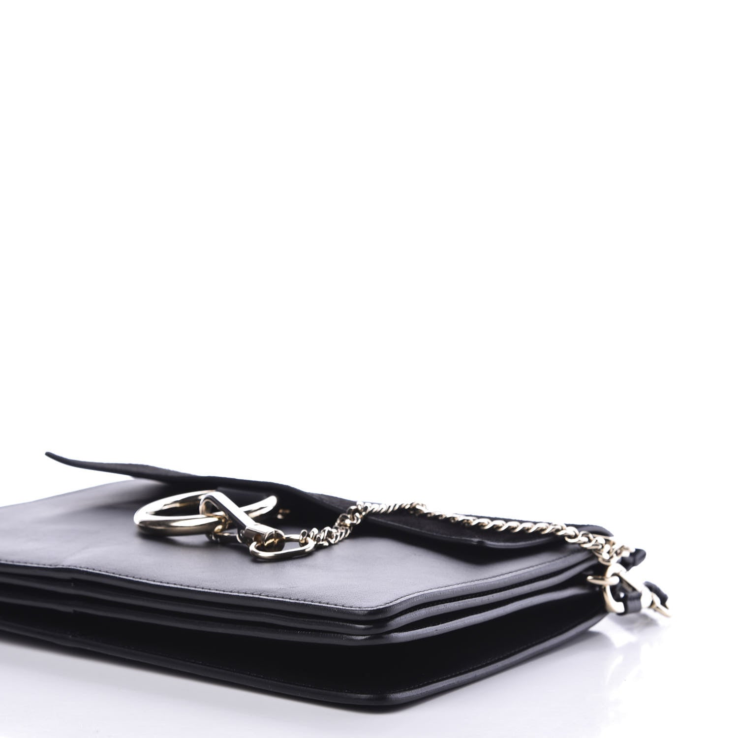 Chloe Suede Calfskin Medium Faye Shoulder Bag Black 6 of 9
