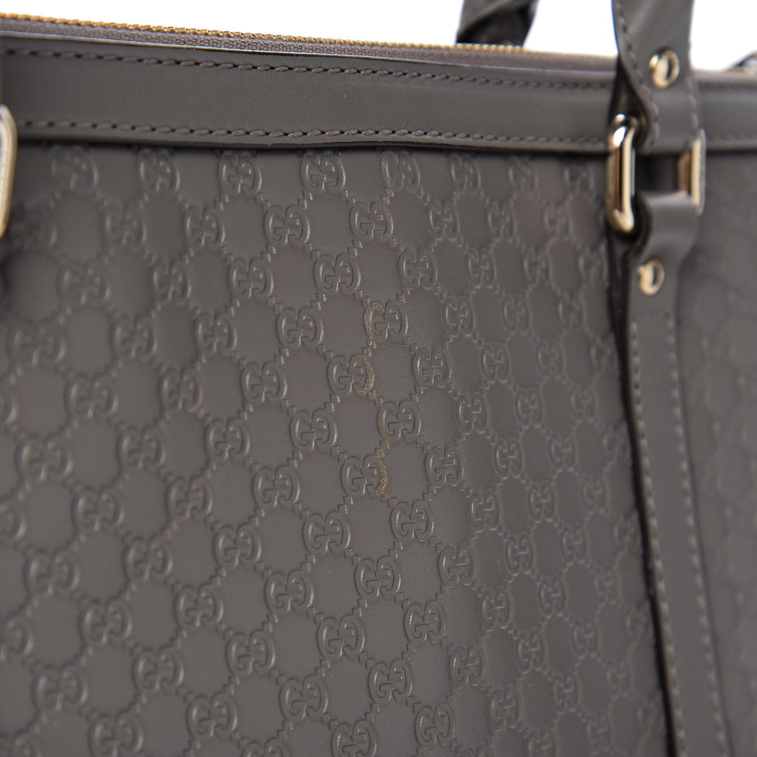 Gucci Soft Microguccissima Small Zippered Satchel Loess 7 of 12