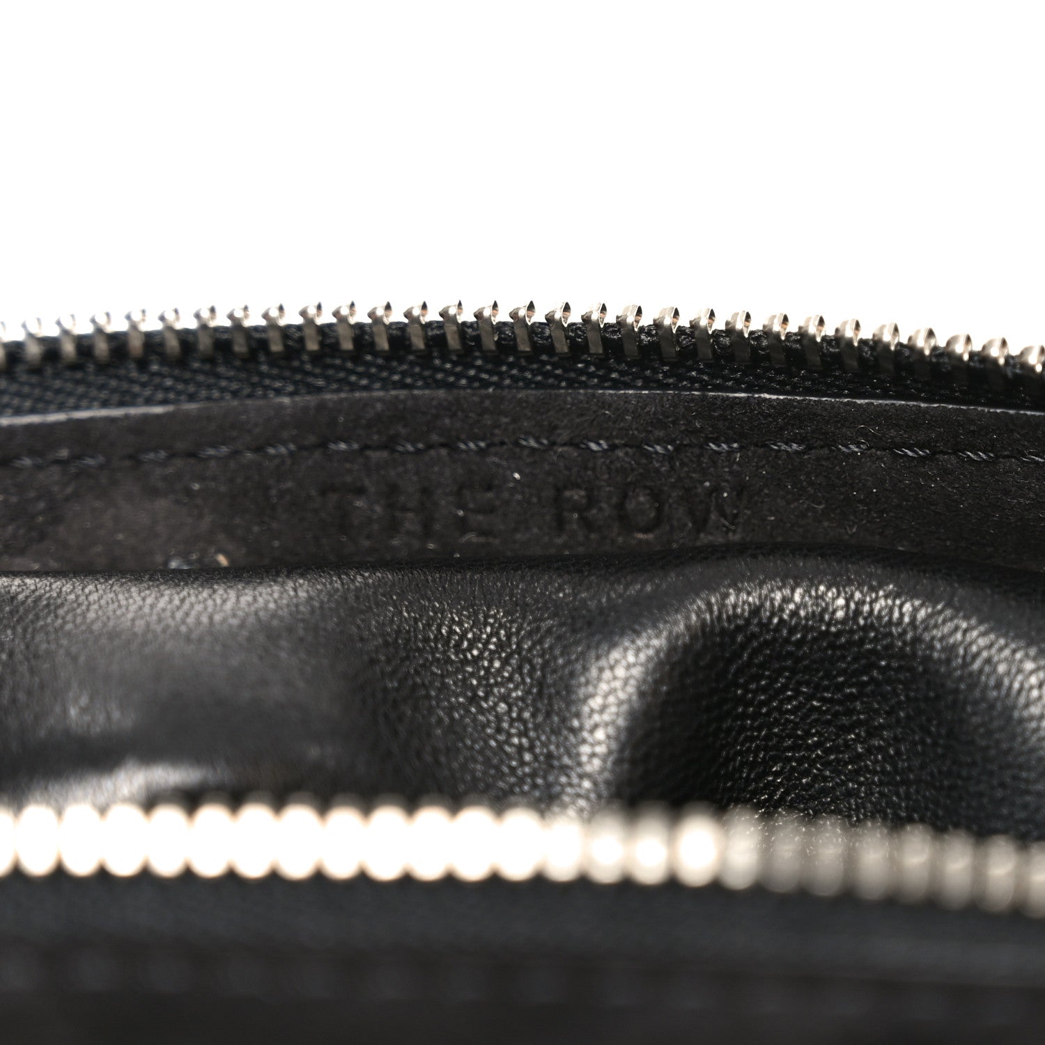 The Row Suede Small Slouchy Banana Bag Black 6 of 10