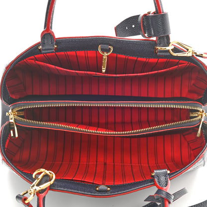 Louis Vuitton Empreinte Montaigne MM Marine Rouge 5 of 8