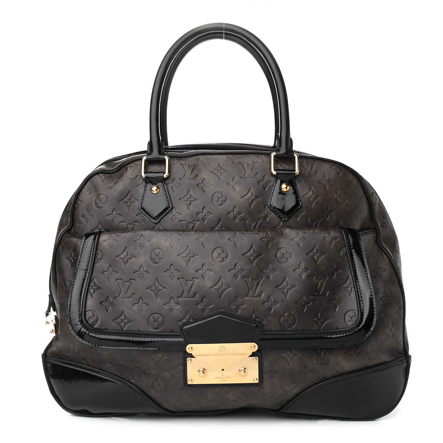 Louis Vuitton Monogram Embossed Cuir Alizee Gris 1 of 8