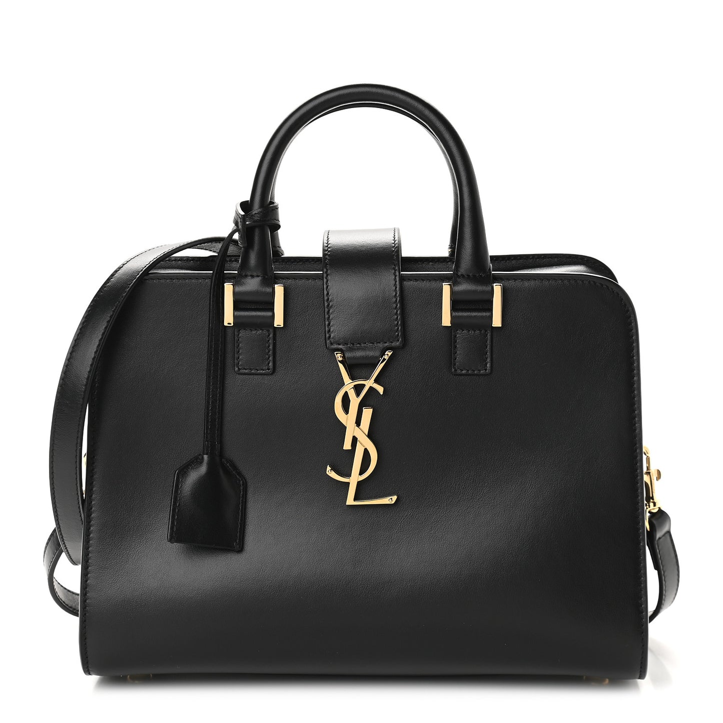Calfskin Monogram Baby Cabas Black