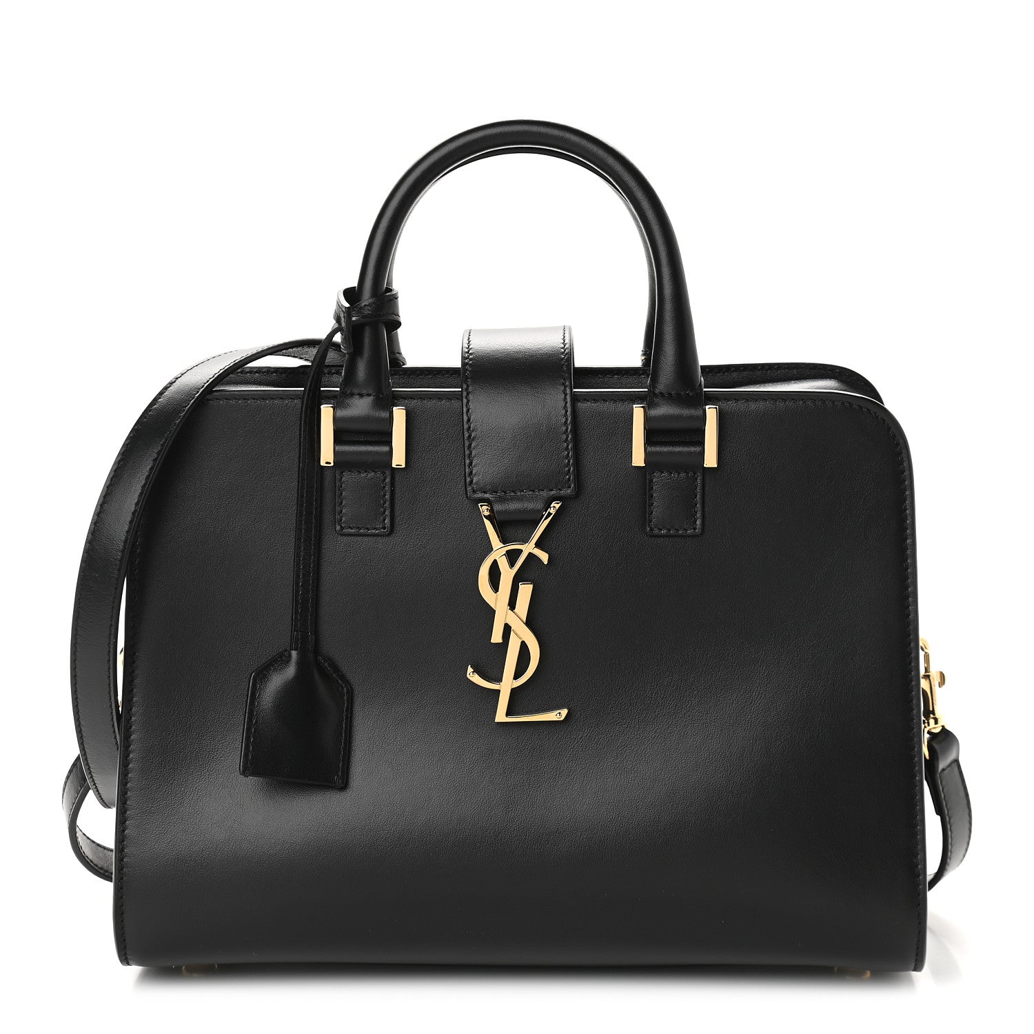 Saint Laurent Calfskin Monogram Baby Cabas Black 1 of 7
