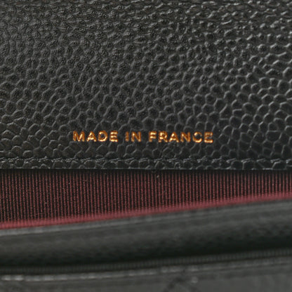 Chanel Caviar Quilted Flap Card Holder Wallet Black 7 of 8