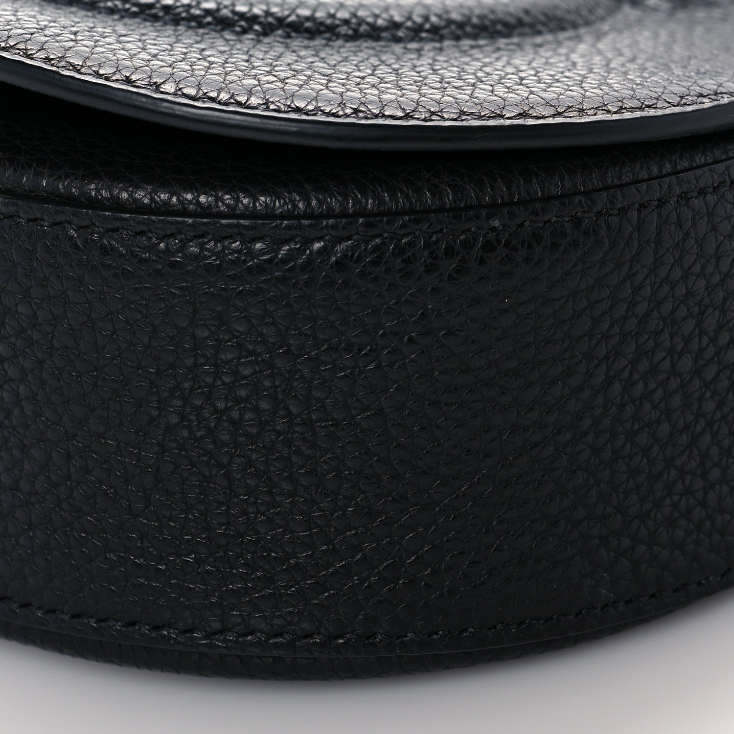 Salvatore Ferragamo Hammered Calfskin Crossbody Bag Gancini Black 9 of 9
