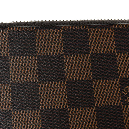 Louis Vuitton Damier Ebene Clemence Wallet Rose Ballerine 8 of 8