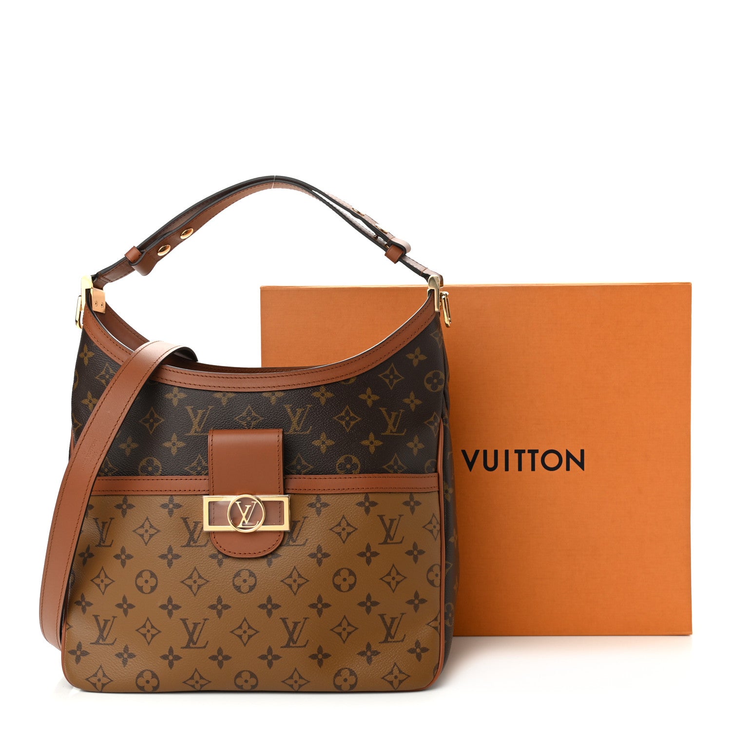 Louis Vuitton Reverse Monogram Dauphine Hobo MM 12 of 12