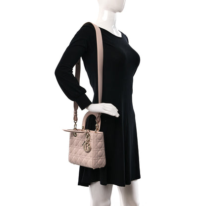 Christian Dior Lambskin Cannage Small My ABCDior Lady Dior Light Pink 2 of 15