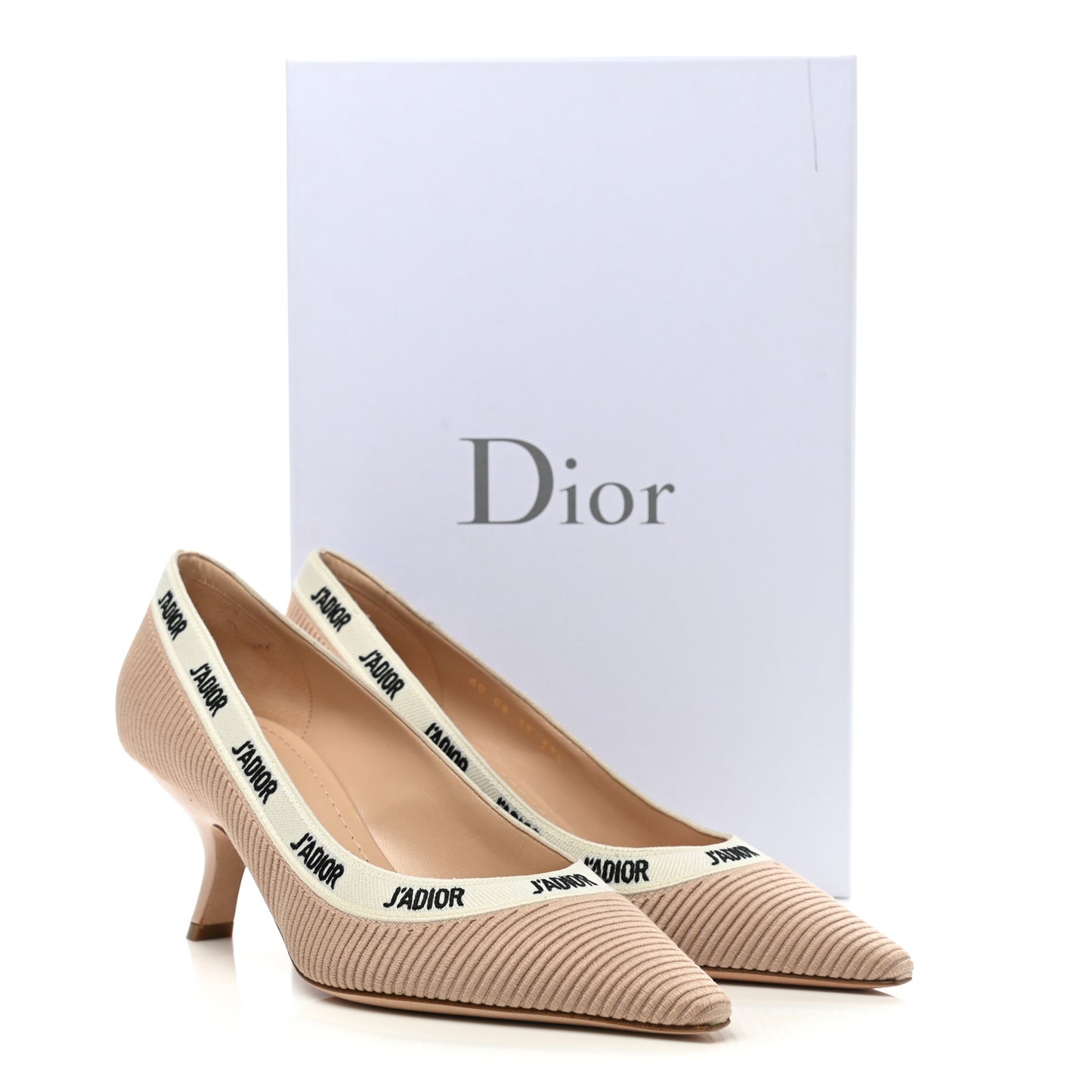 Technical Canvas Ribbon J 'Adior Pumps 37.5 Powder Nude