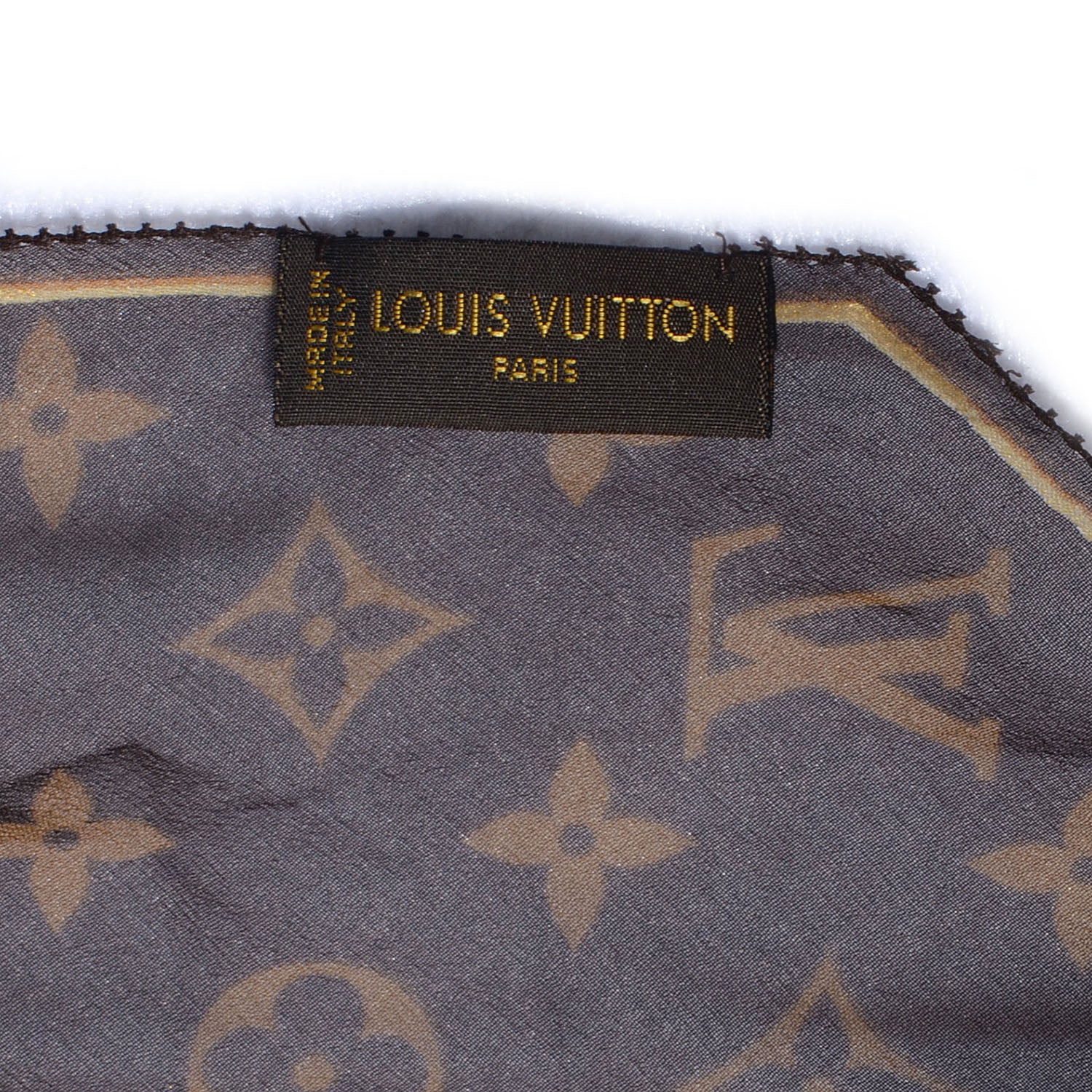 Louis Vuitton Silk Crepe Leopard Monogram Scarf 4 of 5