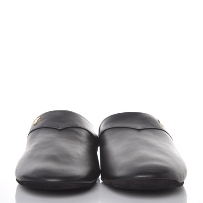 Louis Vuitton X SUPREME Lambskin Mens Hugh Slippers 7 Black 2 of 8