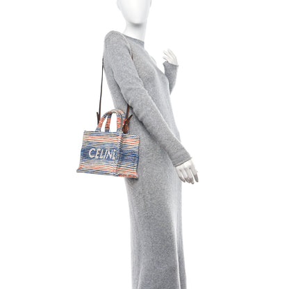 Celine Jacquard Striped Small Cabas Thais Multicolor 2 of 10