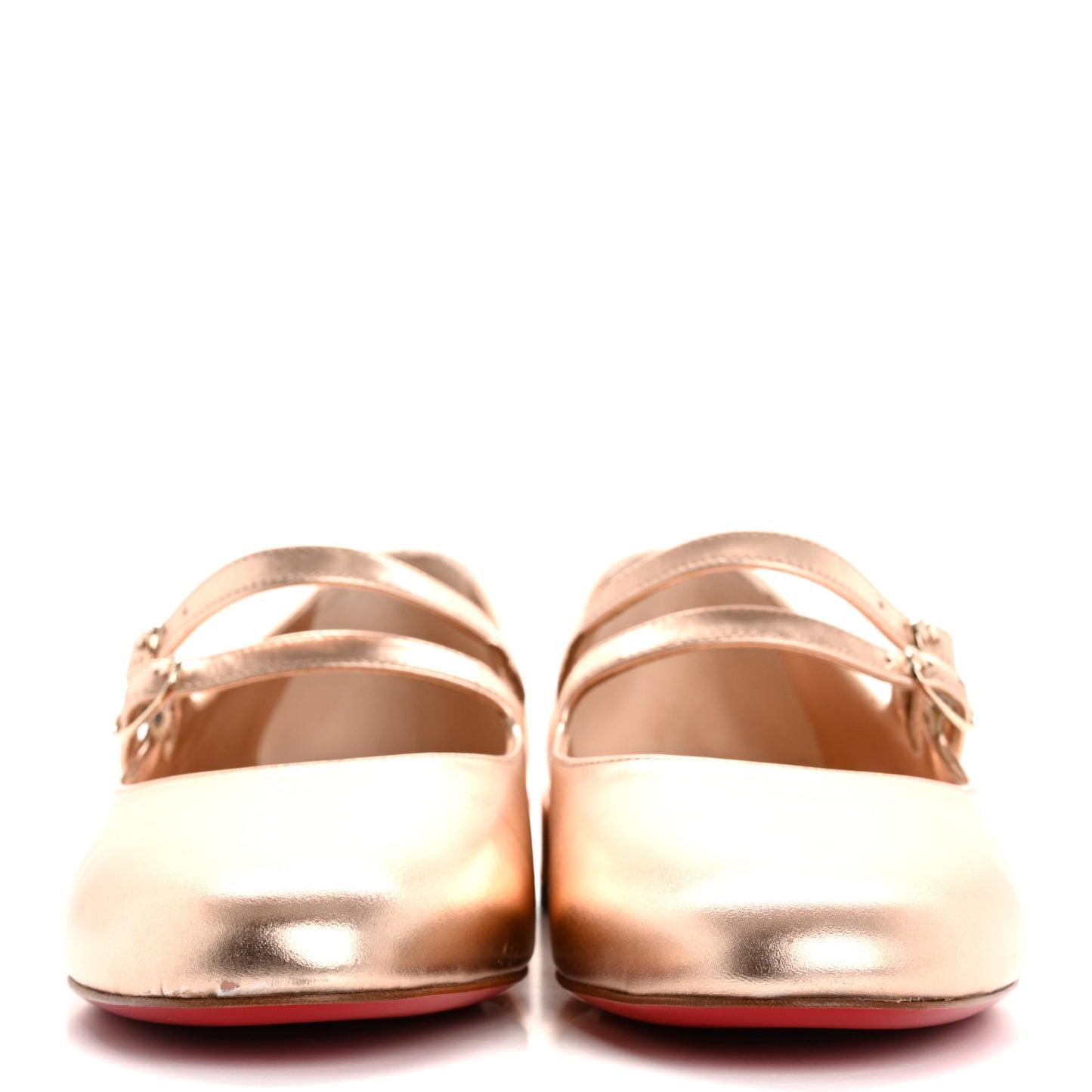 Calf Laminato Satin Sweet Jane Flats 39 Leche