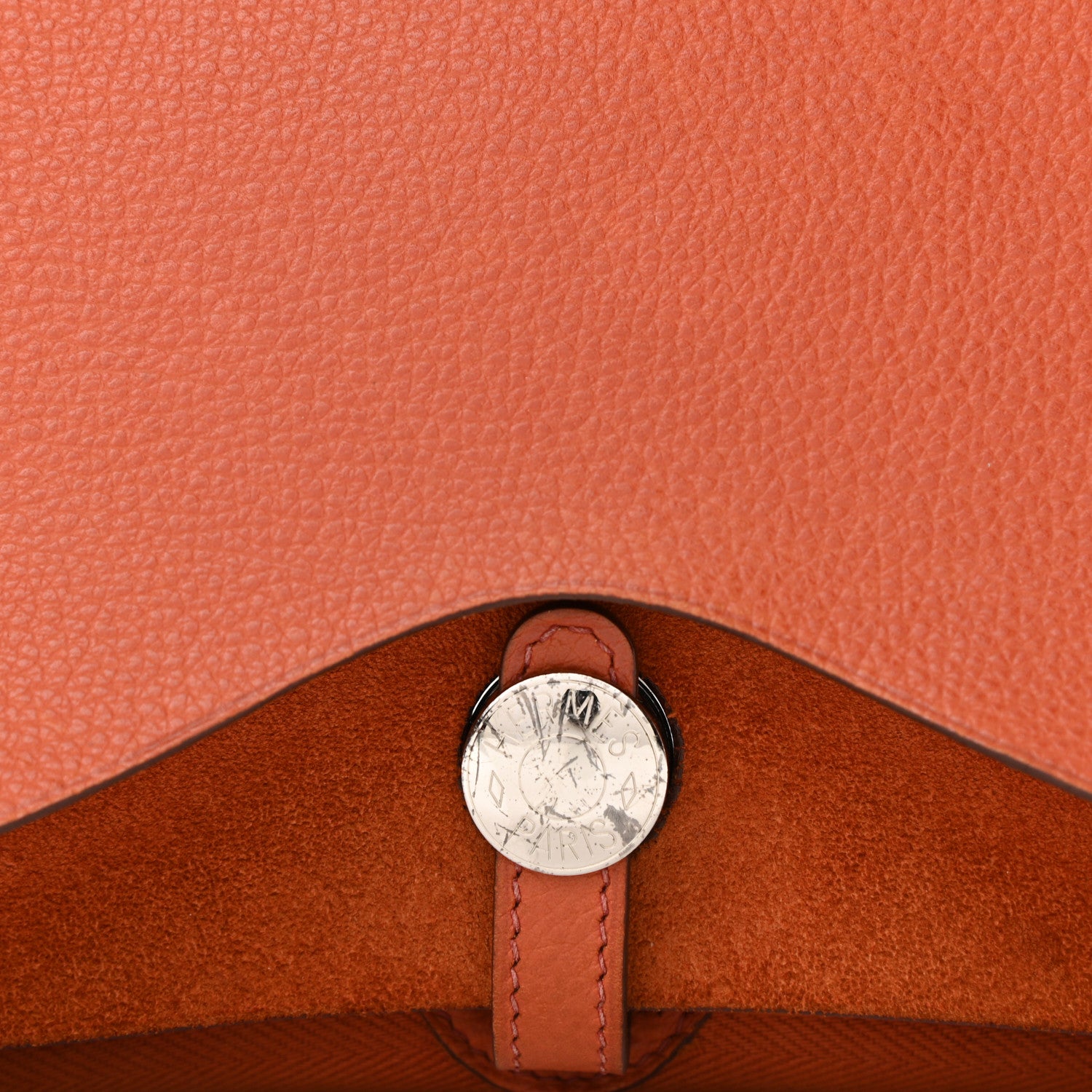 Hermes Vache Liegee Toile Sac Colorado MM Potiron 6 of 10