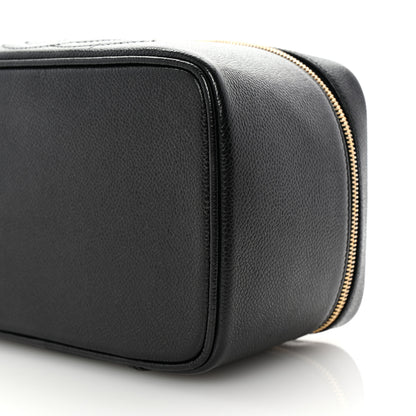 Chanel Caviar CC Vanity Cosmetic Case Black 9 of 10