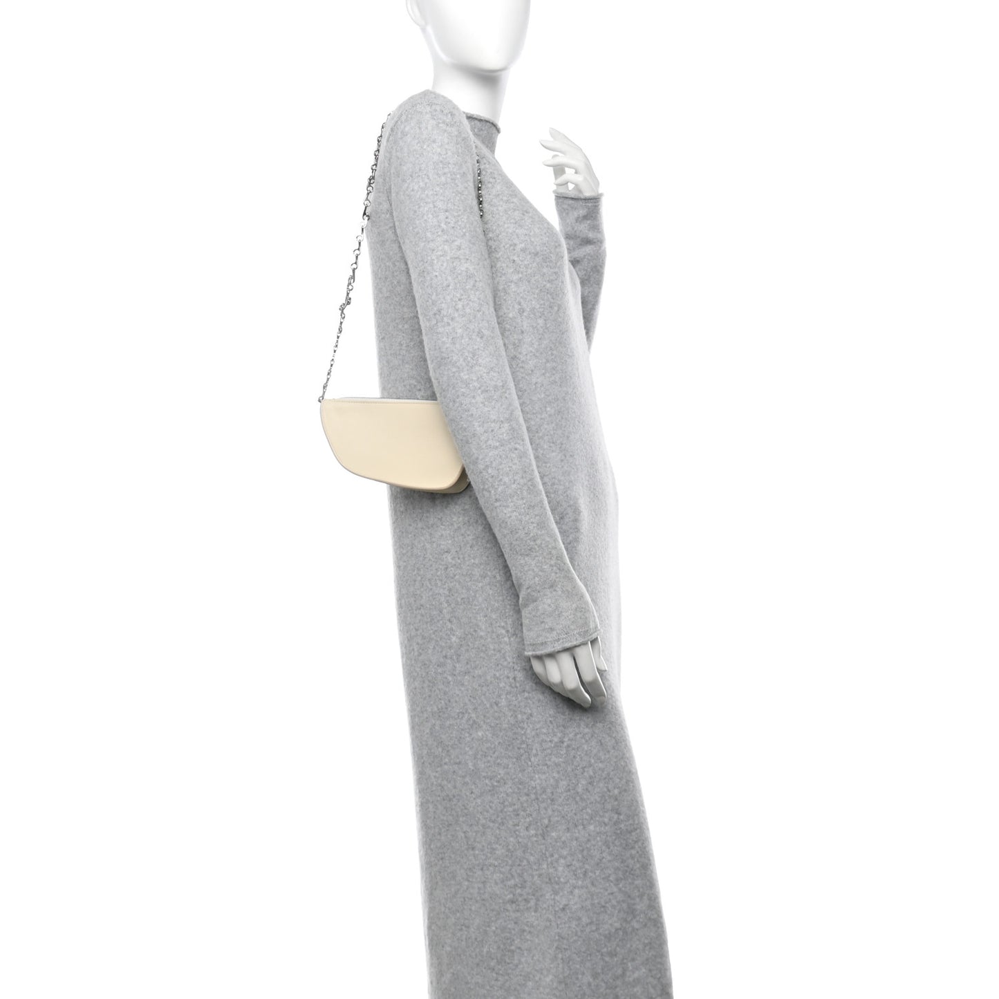 Calfskin Micro Shield Sling Bag Pearl