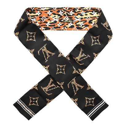 Louis Vuitton Silk Monogram Giant Jungle Bandeau Black 1 of 3