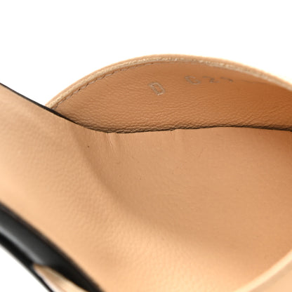 Chanel Lambskin Cap Toe CC Pumps 37 Beige Black 10 of 12